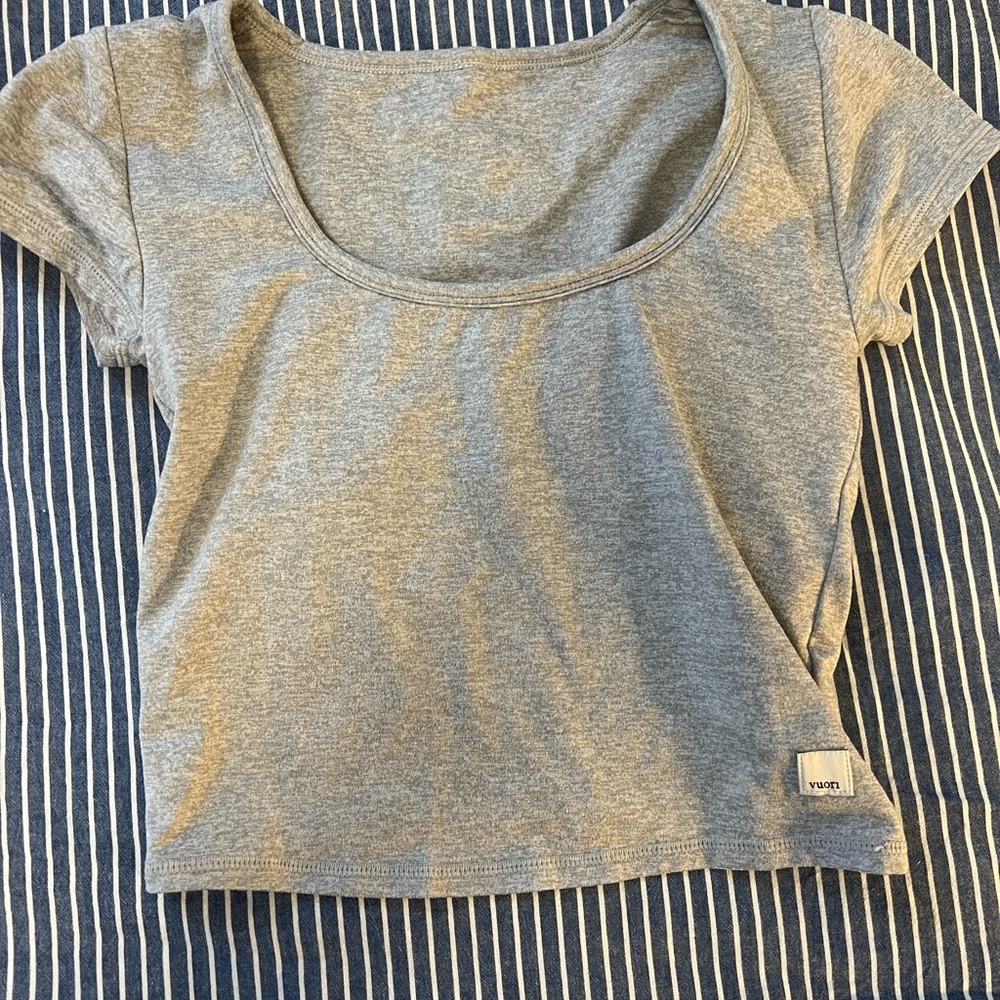 Gray Women's Workout Top